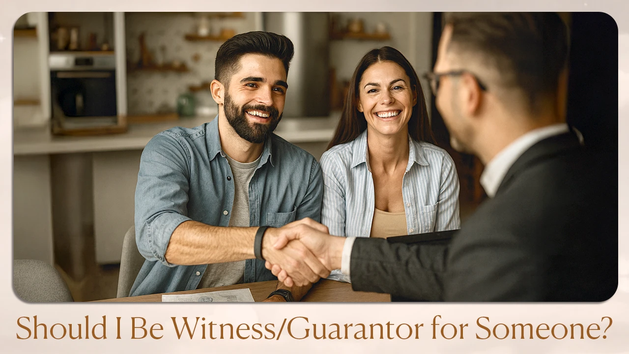 Should I Be Witness Guarantor For Someone